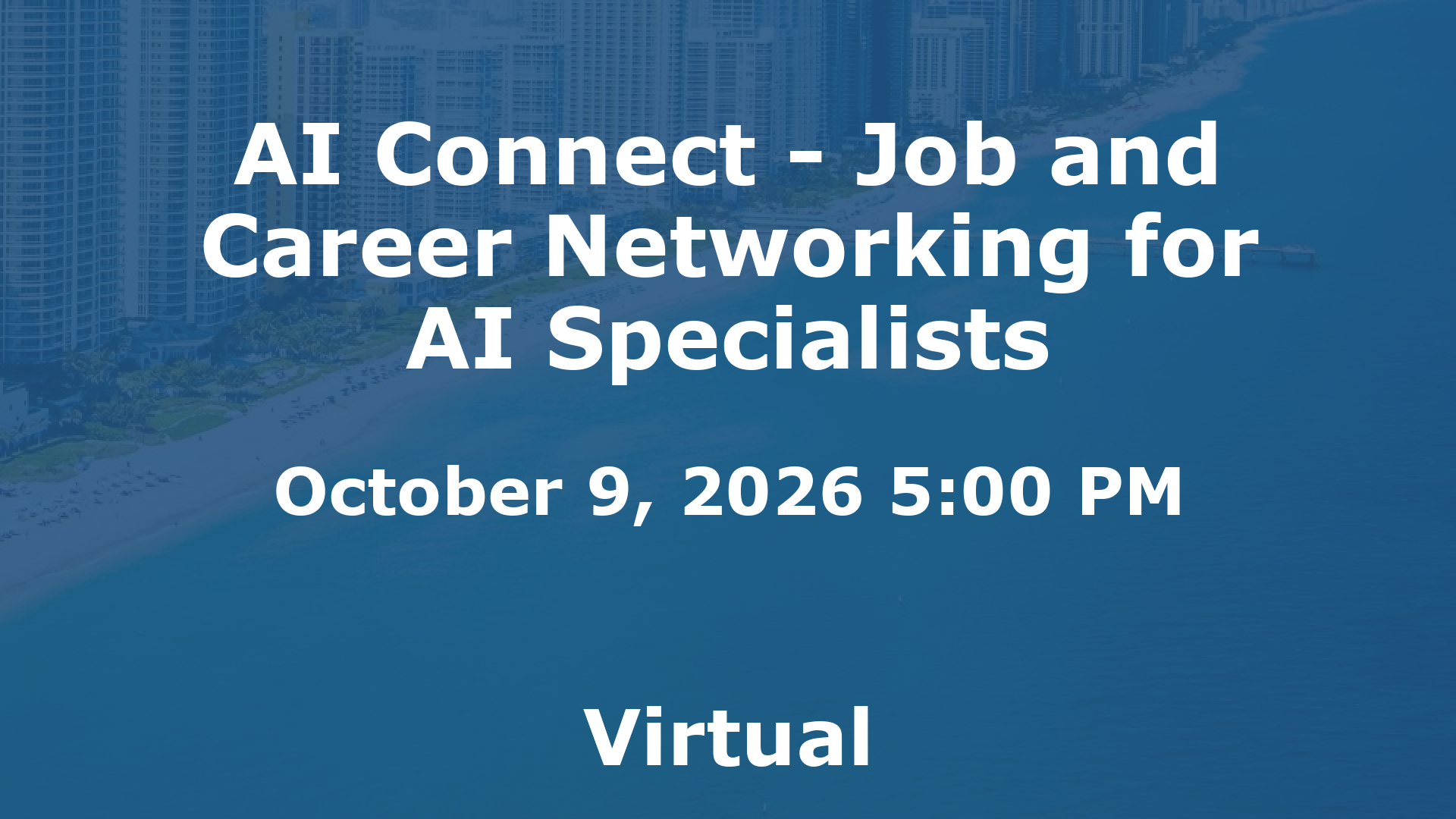 AI Connect - Job and Career Networking for AI Specialists event image
